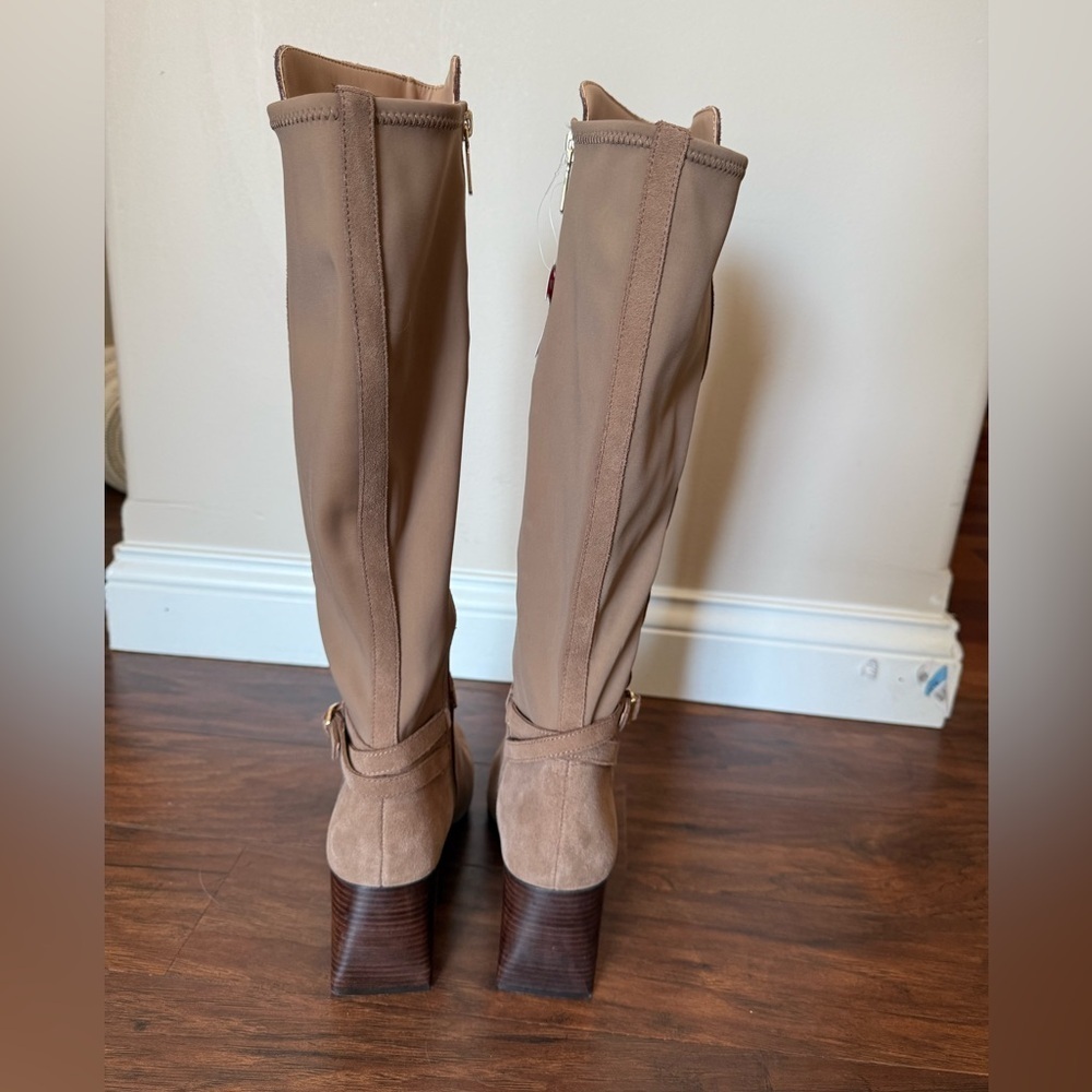 NWT Blondo Twyla Tan Heeled Knee-High waterproof Boots-Size 9 - Picture 8 of 14